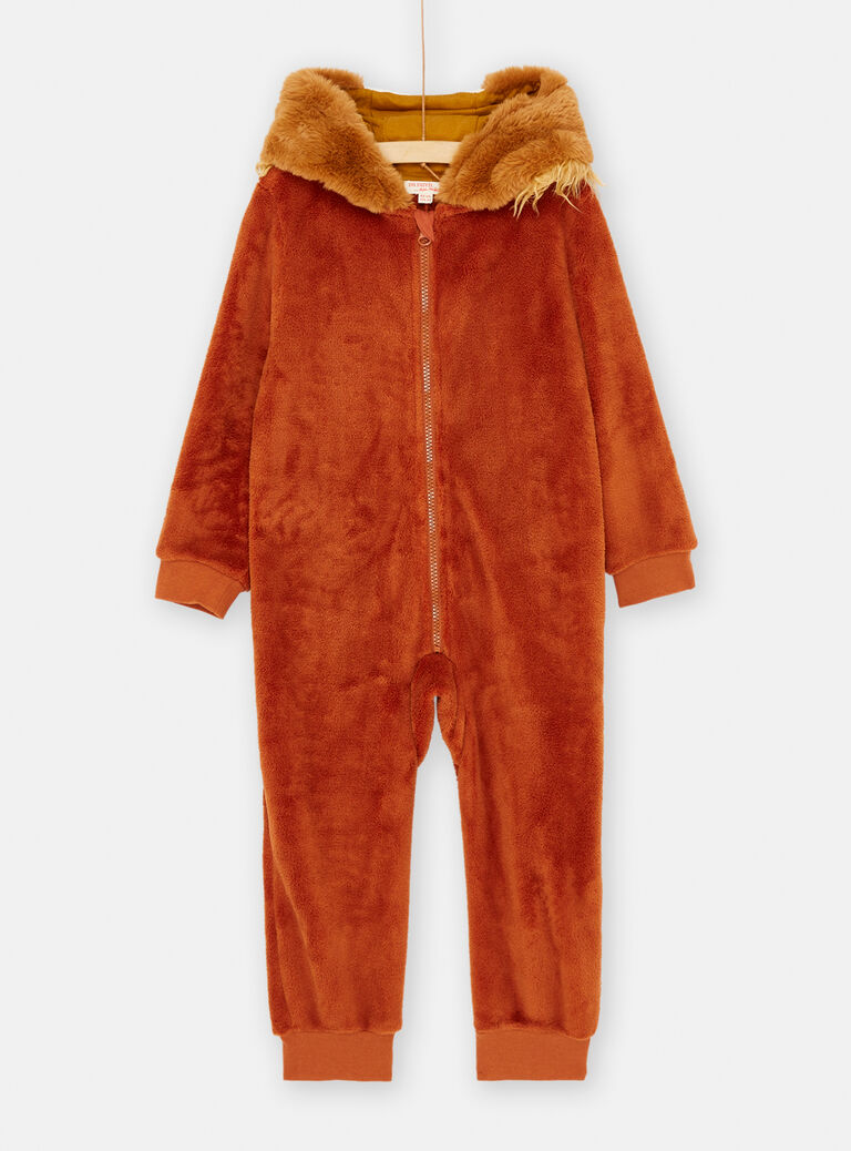 Surpyjama à capuche marron
