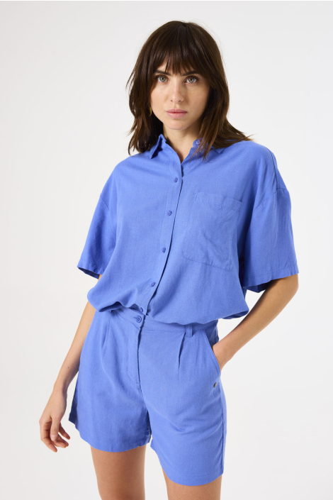 Garcia blauwe dames korte broek