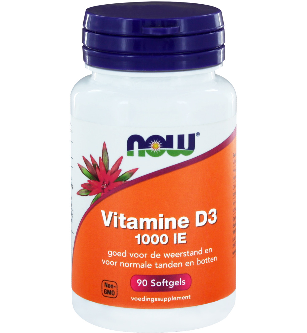 Now Vitamine D3 1000IE (90 softgels)