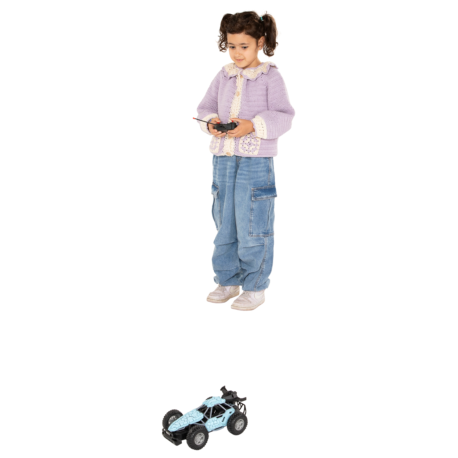 RC Bestuurbare Auto met Rookfunctie - Blauw