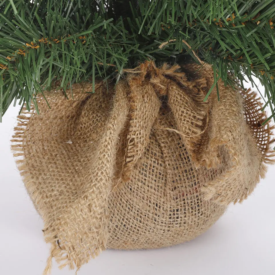 Triumph Tree Alpine Kunstkerstboom in Jute - H60 x Ø51 cm - Groen