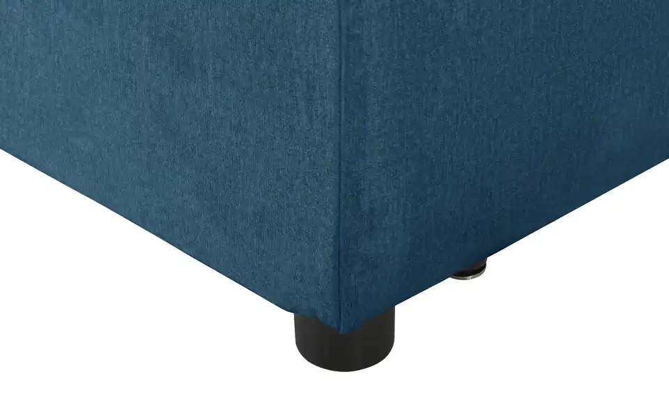Element Branna Blau Samt mit Armlehne links