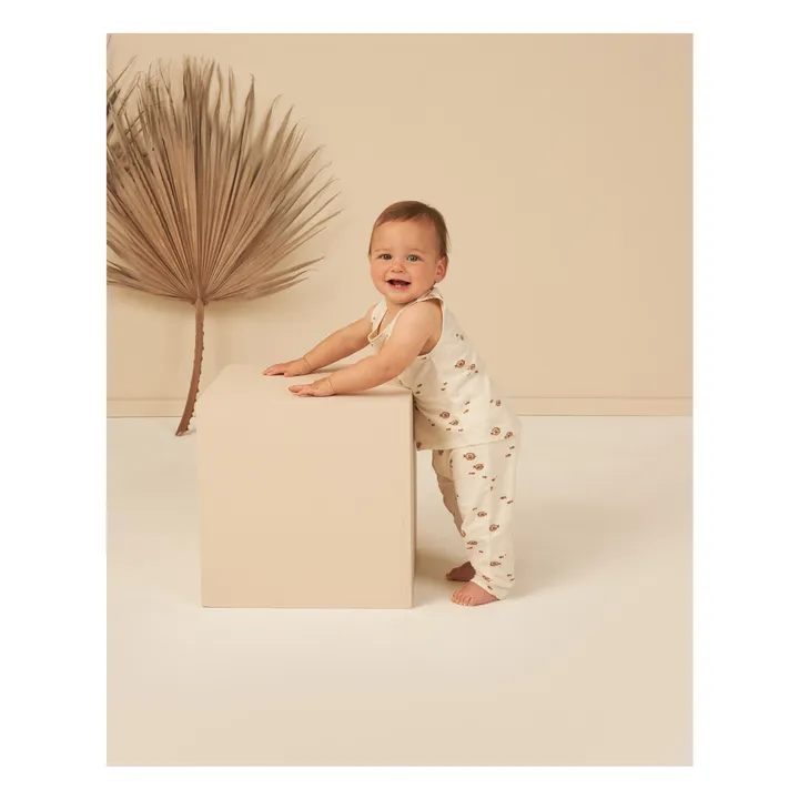 Rylee + Cru Débardeur et Pantalon Poissons | Ecru