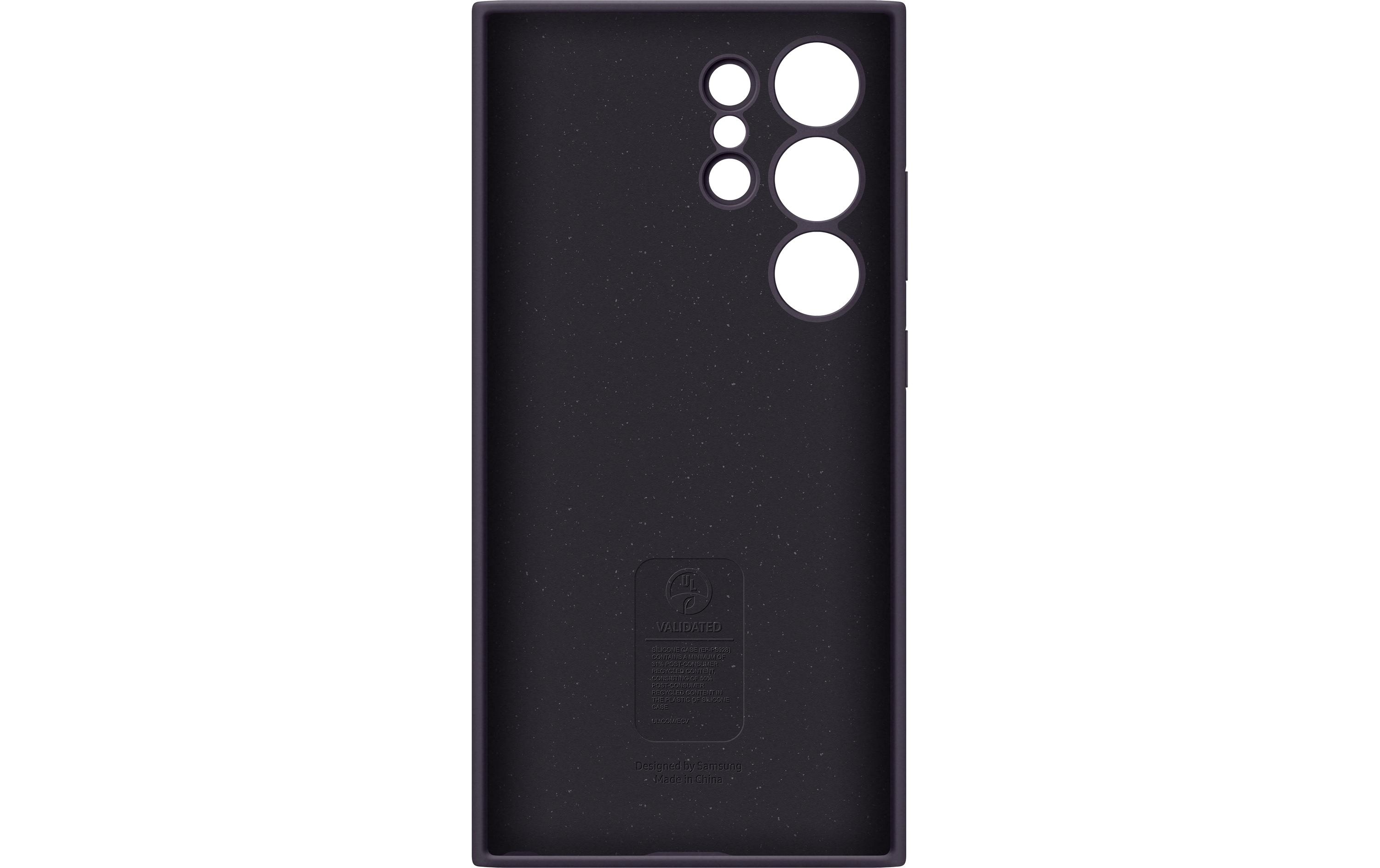 Back Cover Silicone Galaxy S24 Ultra DunkelviolettSchutzhülle für das Samsung Galaxy S24 Ultra