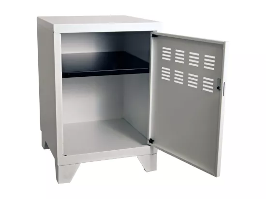 Casier de rangement en métal pour enfants 59 cm Blanc mat