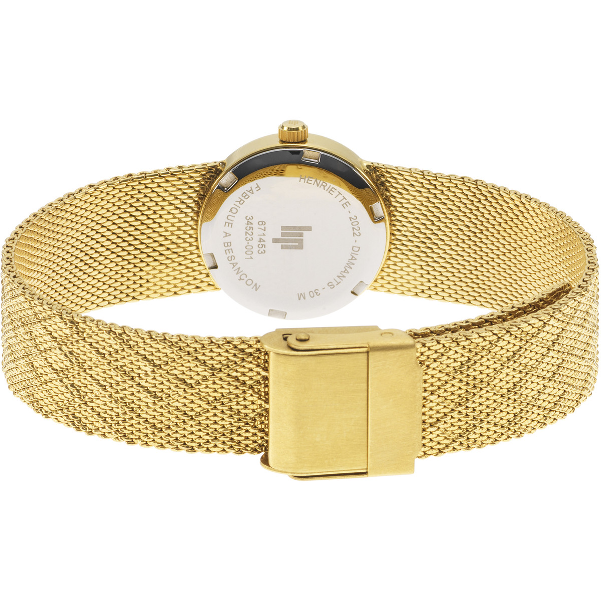 Montre LIP Henriette femme bracelet métal doré