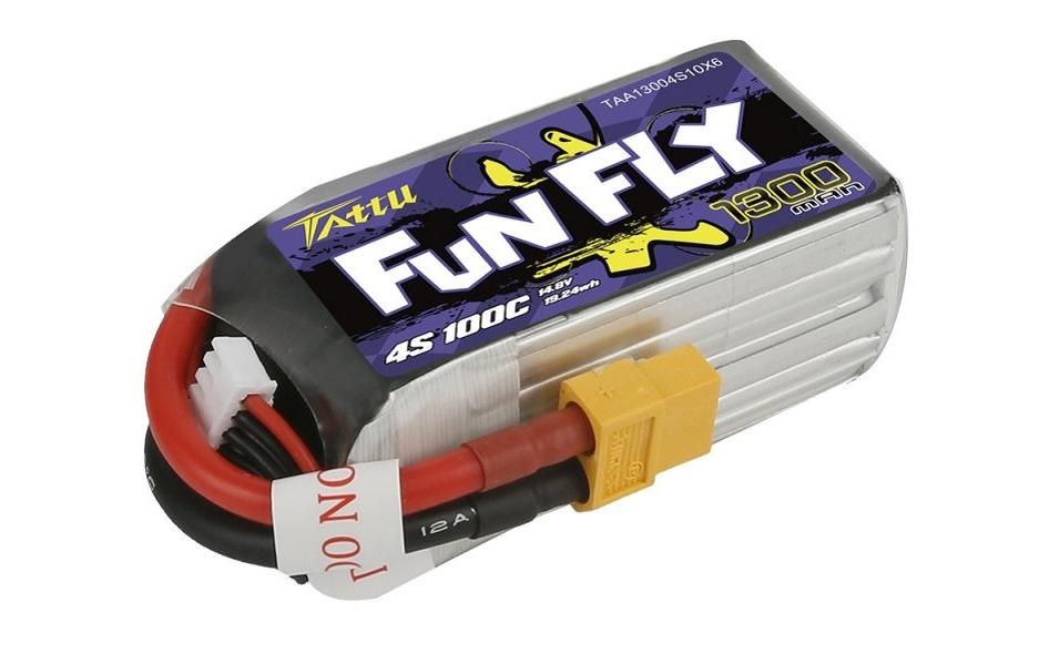 RC-Akku LiPo 1300 mAh 14.8 V 100C4S LiPo Akku für Racecopter mit XT60 Stecker