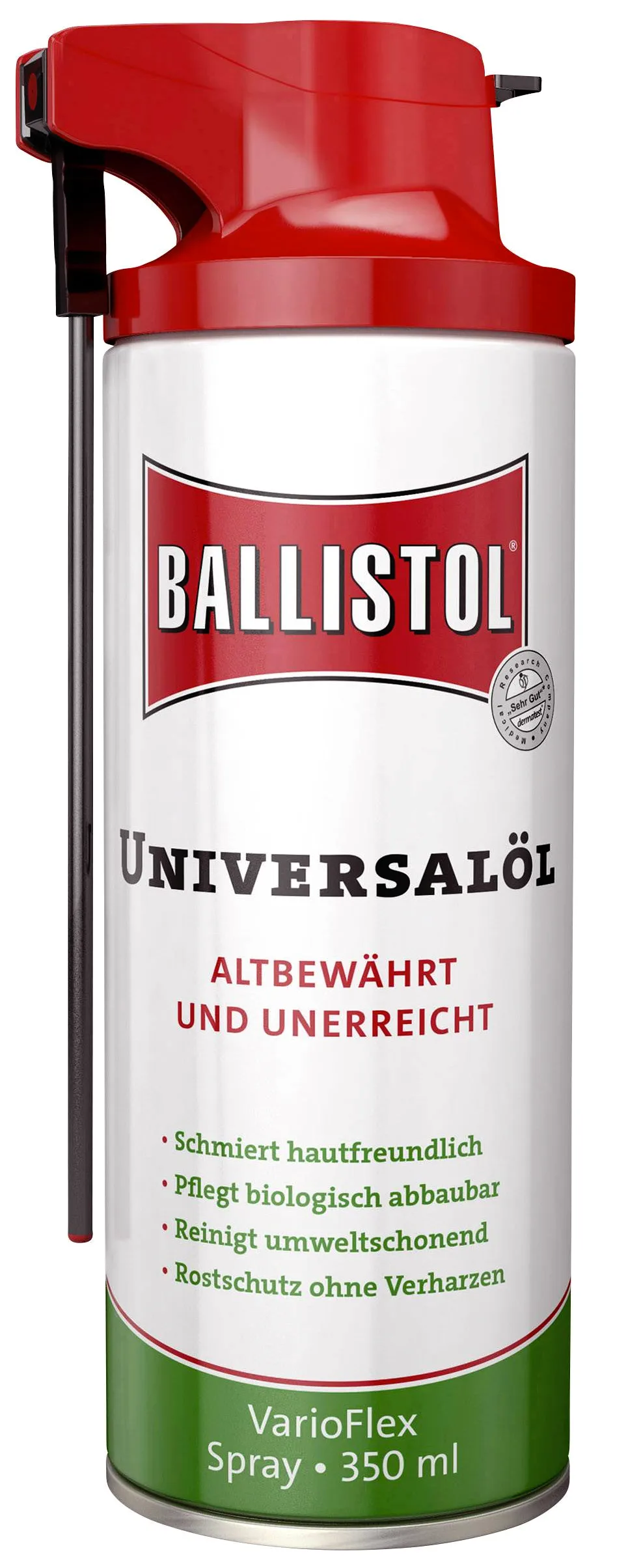 Ballistol Universal Olje 350ml Variflex Fleksibelt Spray Munnstykke
