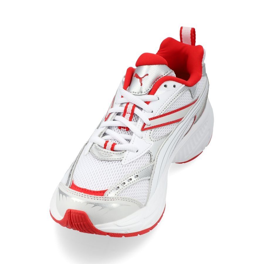 PUMA Chaussures Morphic - Blanc/Rouge/Argenté