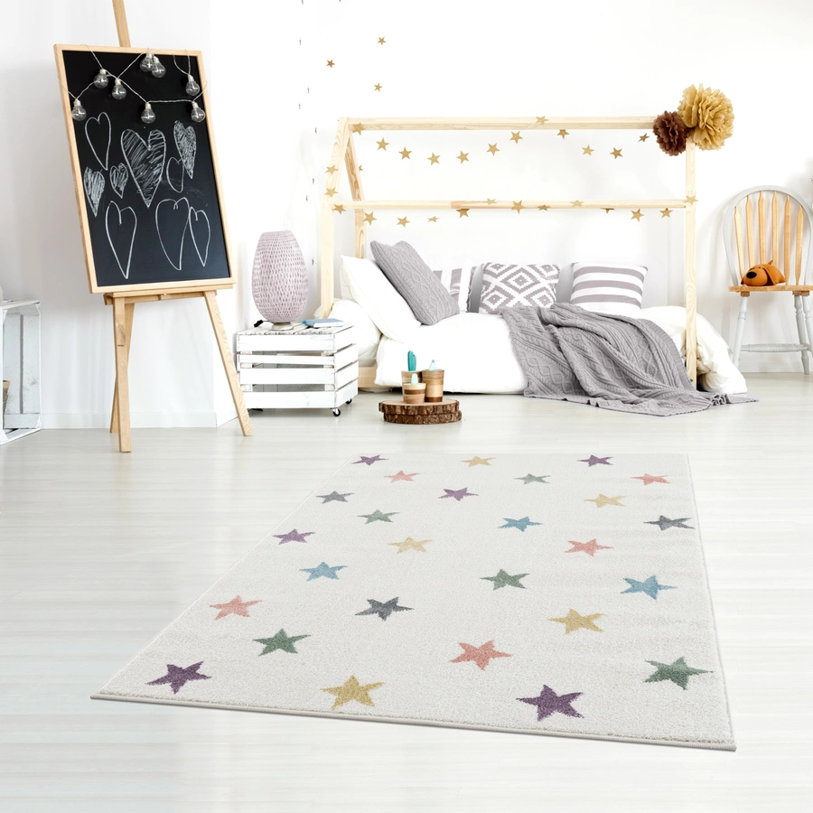 LIVONE Kinderteppich Happy Rugs Fame crememulti