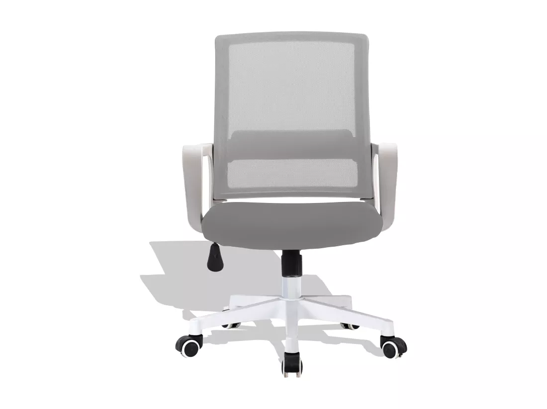 Chaise de bureau en tissu Mesh - Mars - Gris clair