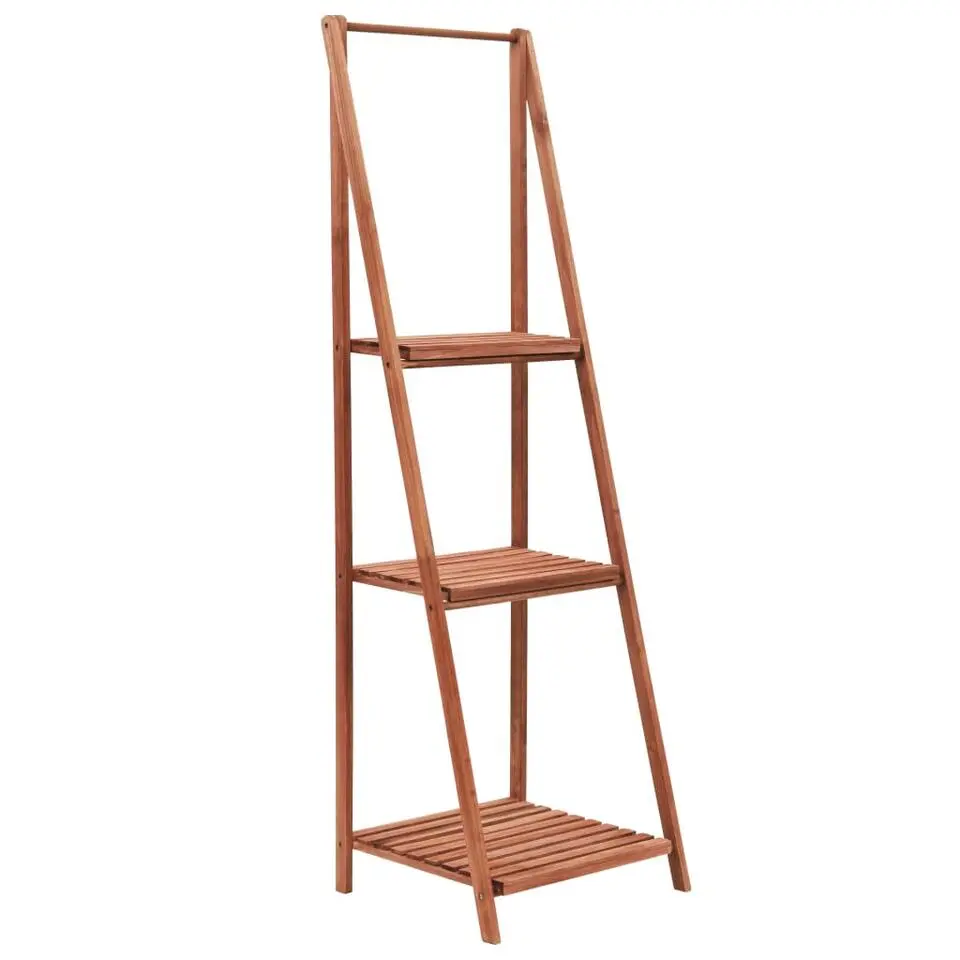 vidaXL - Plantenhouder - Bruin - Hout - 45 x 40 x 145 cm