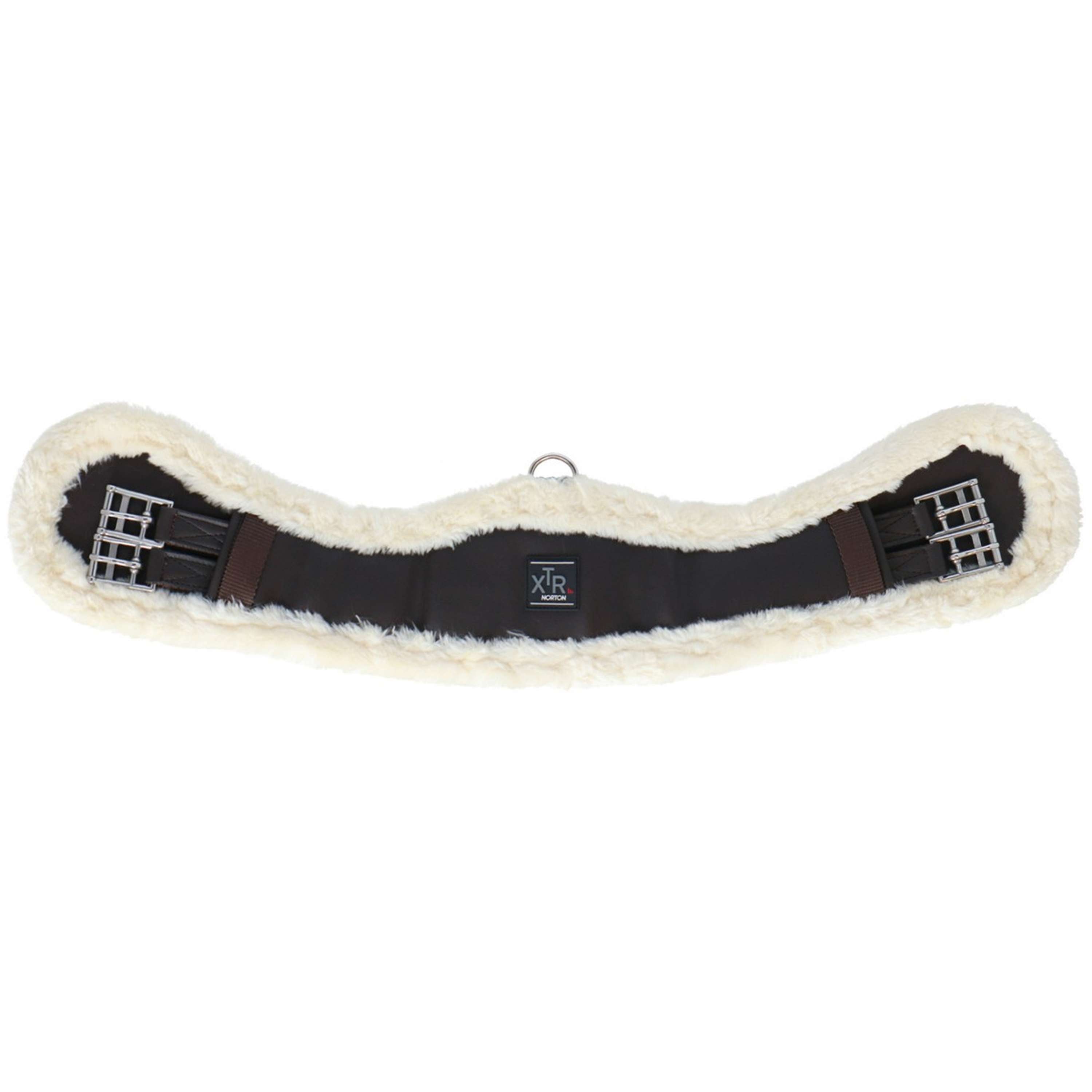 Norton Dressuursingel XTR Synthetisch Schapenvacht Havana/Crème