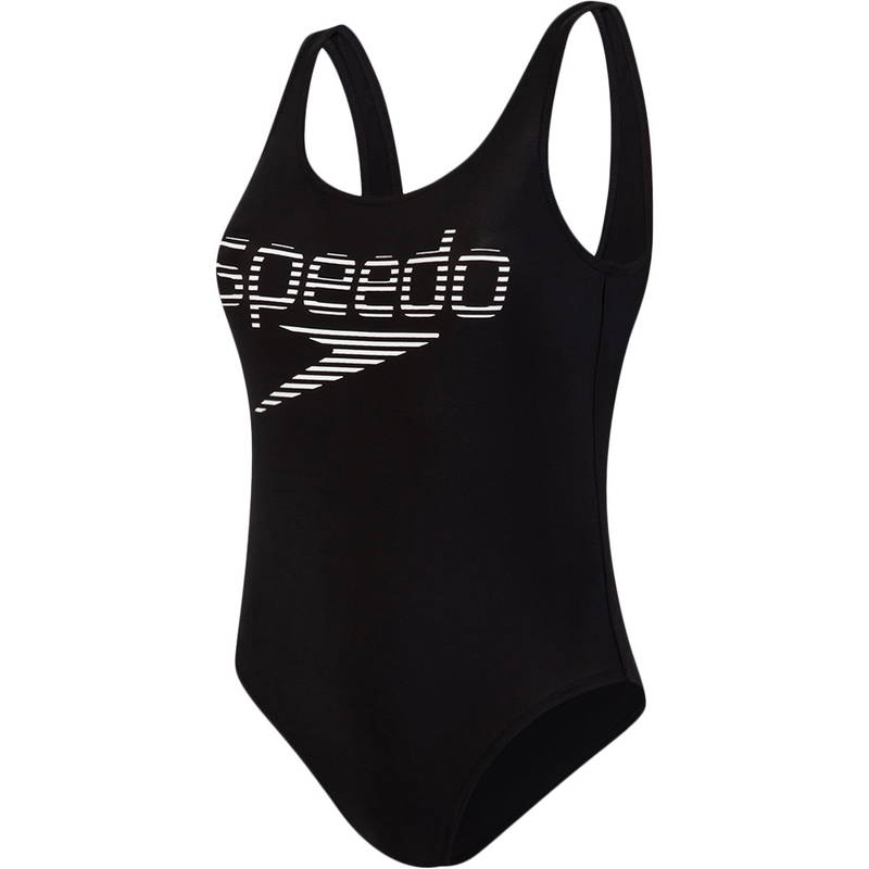 Speedo Stripe Logo Deep U-Back Badedragt Dame