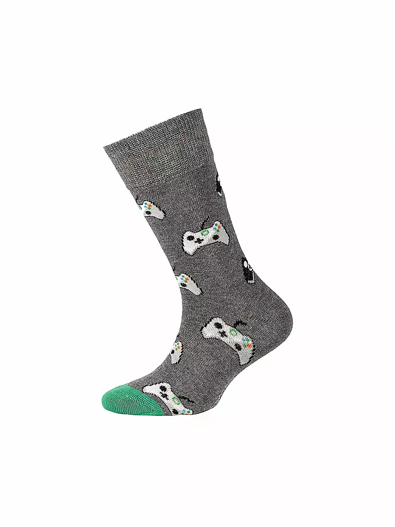 CAMANO Jungen Socken 2er Pkg. Dark Grey Melange grau