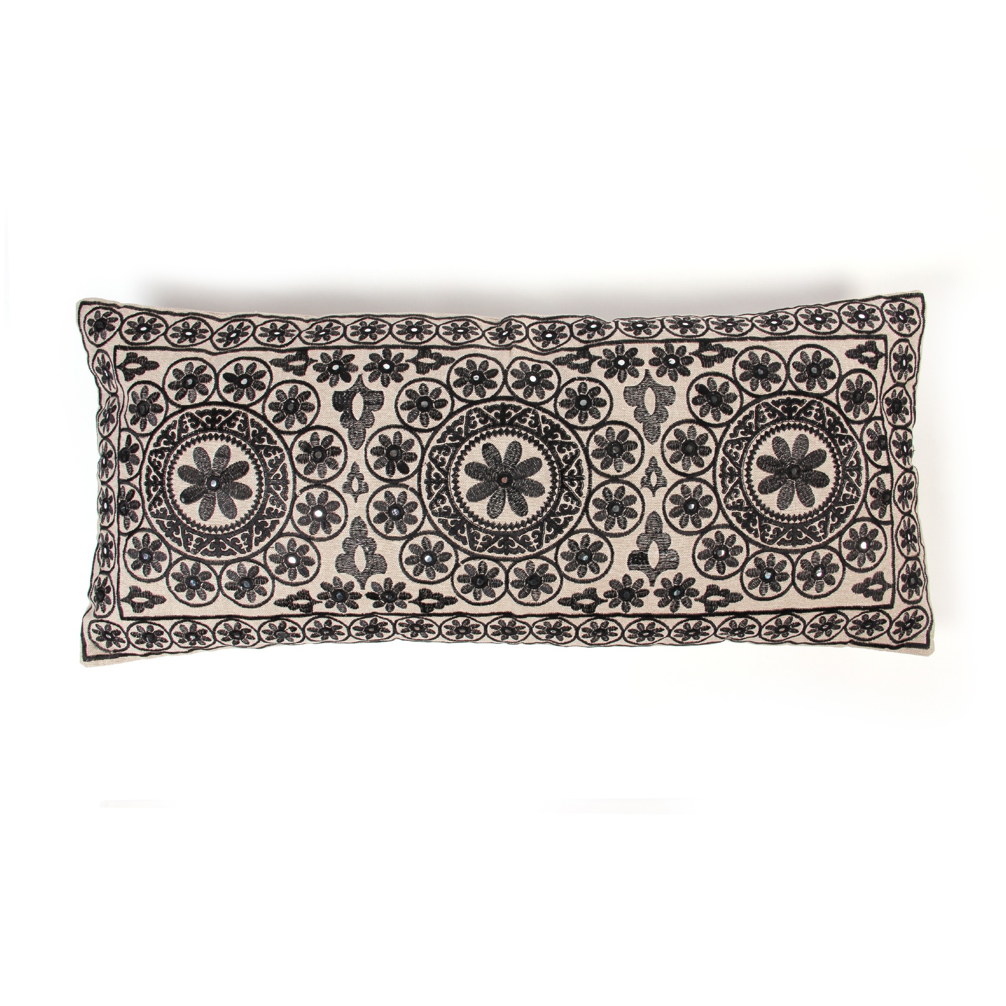 Langkissen 'Shireesha', braun, T 35 cm, B 80 cm von fischer's lagerhaus