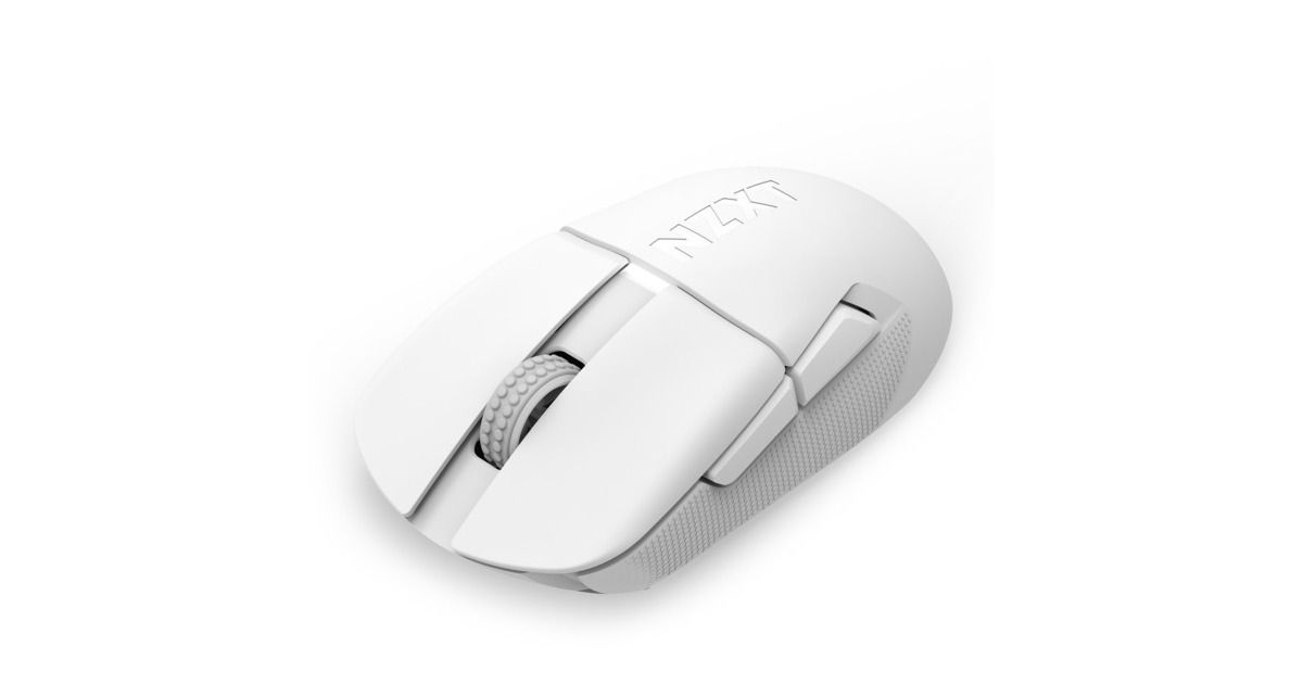 NZXTLift Elite Wireless Gaming Mouse  (Wit, USB / 2.4 GHz, 8.000 Hz / 4.000 Hz, 26.000 DPI)