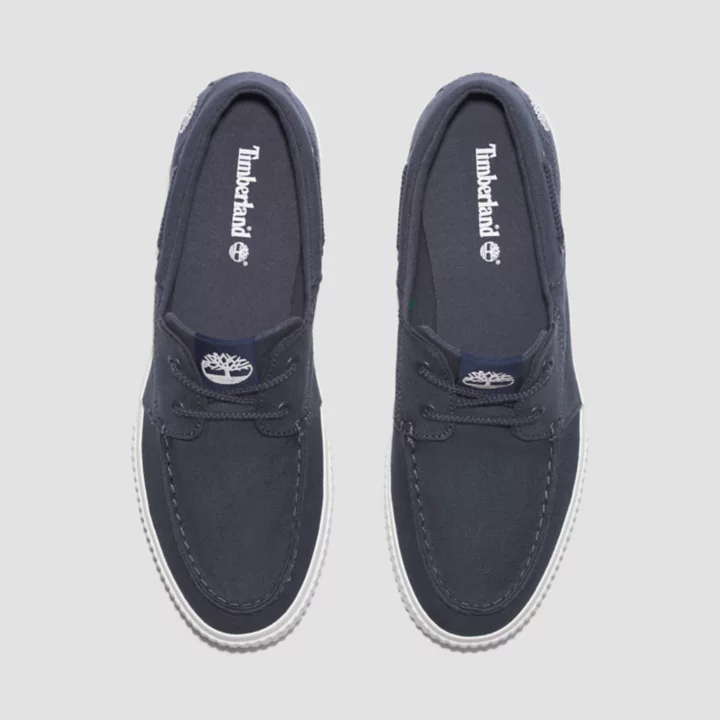 Basket basse à lacets pour homme en bleu marine
