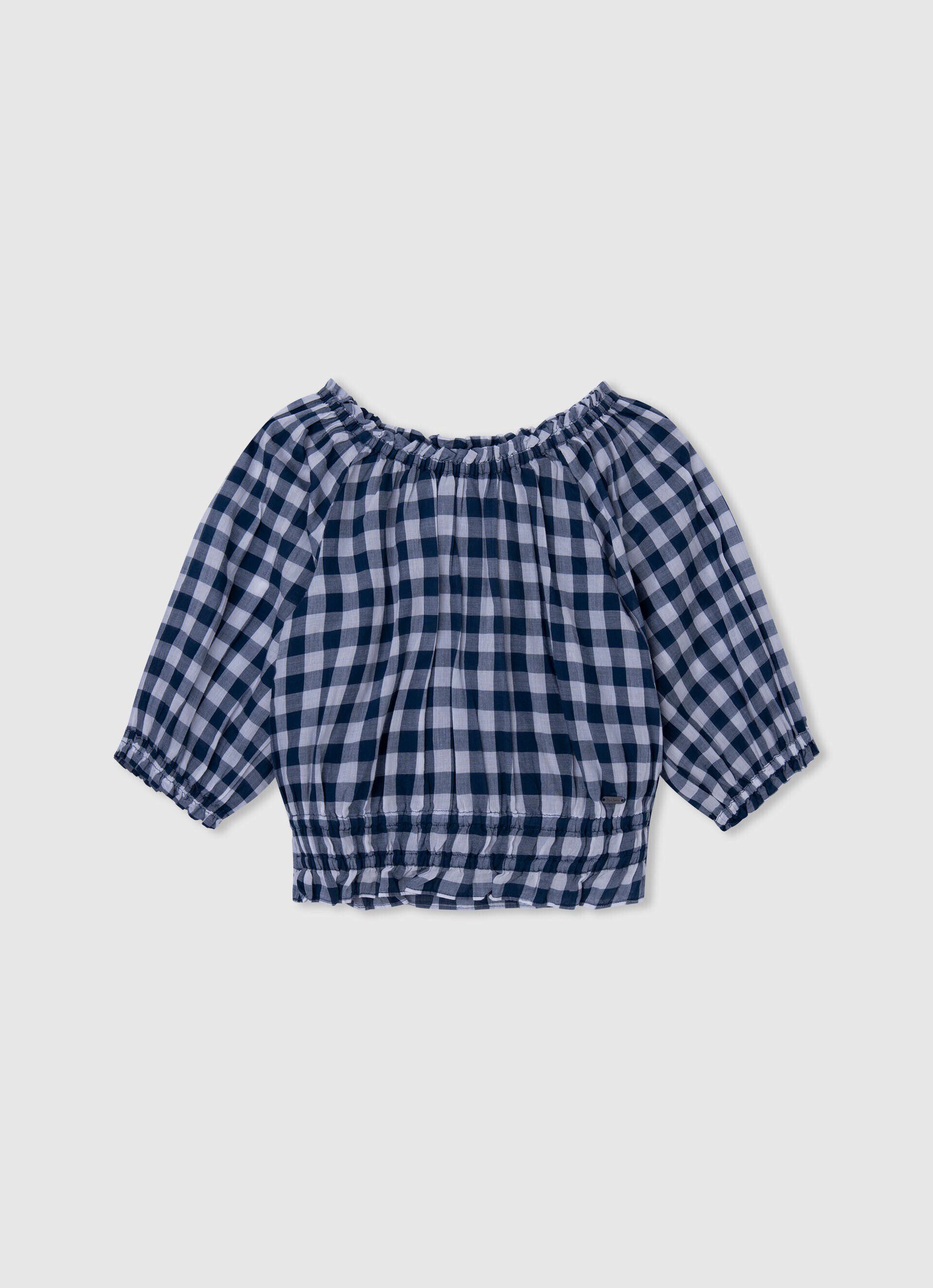 BLUSA SHILY ESTAMPA XADREZ - multicolorida
