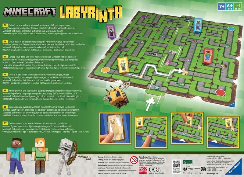 Ravensburger - Labyrinth Minecraft - Bordspel - Multicolor - Karton