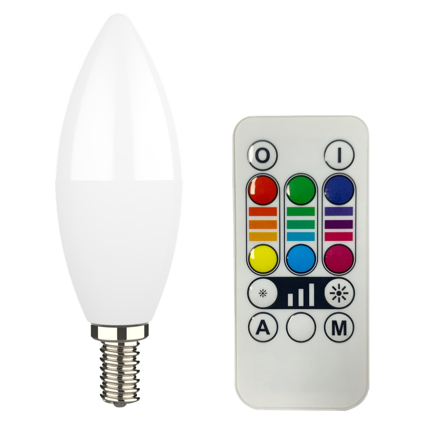 RGB/WW Mignonpære LED E14 430 lm 4,9 W