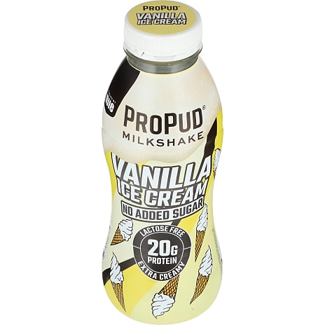 Proteinmilkshake m. vaniljesmag u. tilsat sukker laktosefri