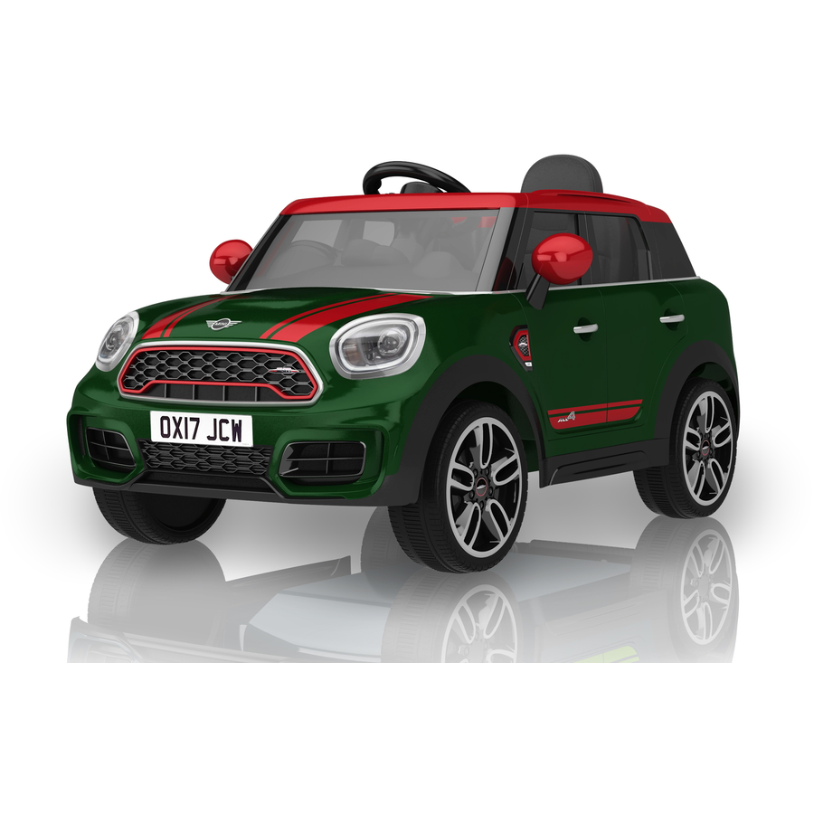 ROLLPLAY MINI COUNTRYMAN 12V Premium Kinderfahrzeug Grün Grün