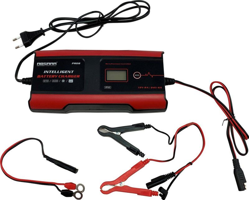 Absaar - Smartlader PRO 8.0 - Acculader - 12/24V - 8A