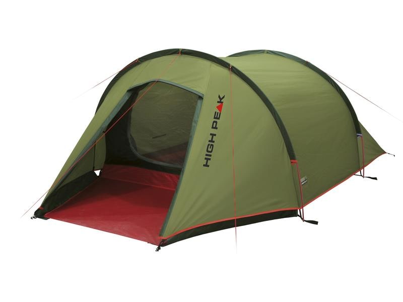 High Peak Tunnelzelt Kite 3 LW, 3 Personen Leichtes Tunnelzelt mit Aluminiumgestänge