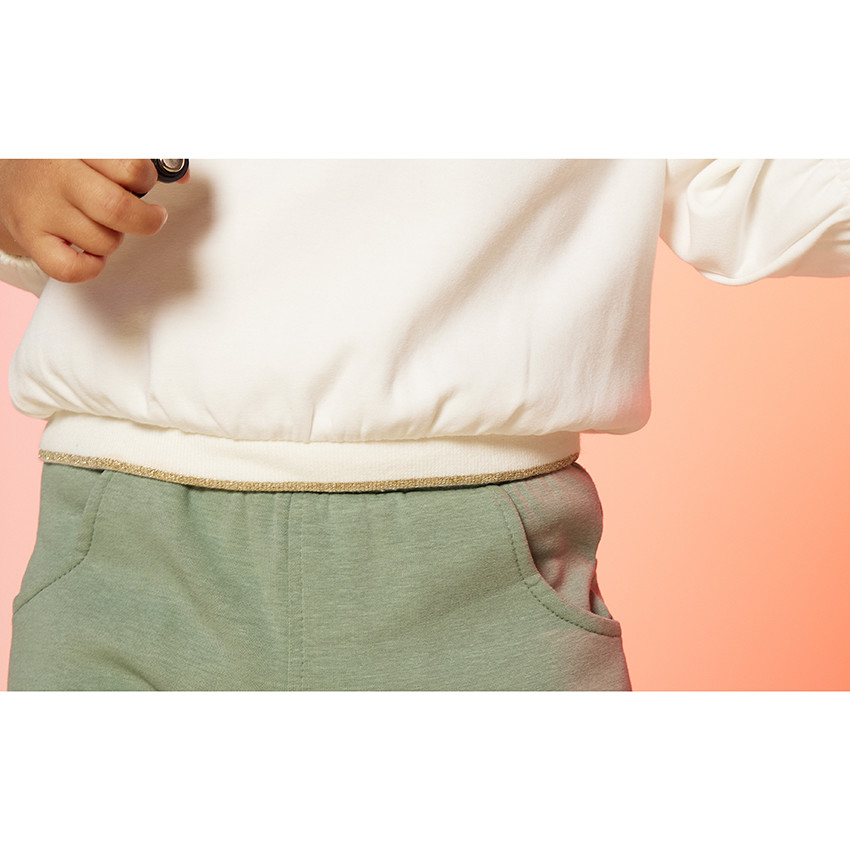 Ensemble jogging 2 pièces broderie lurex pour bébé fille