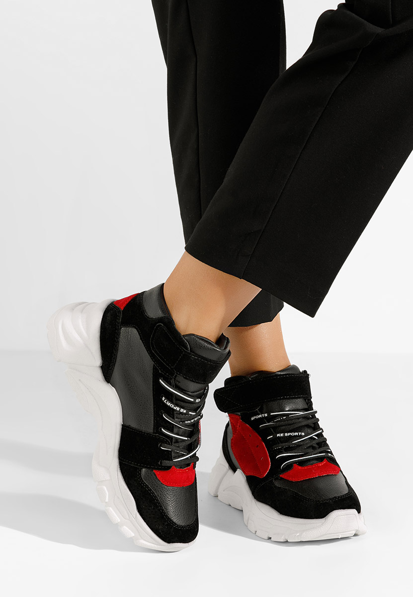 Baskets pour femme noirs Florenza D2