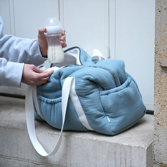Sac à langer   Dusty Azur        de               Maïka