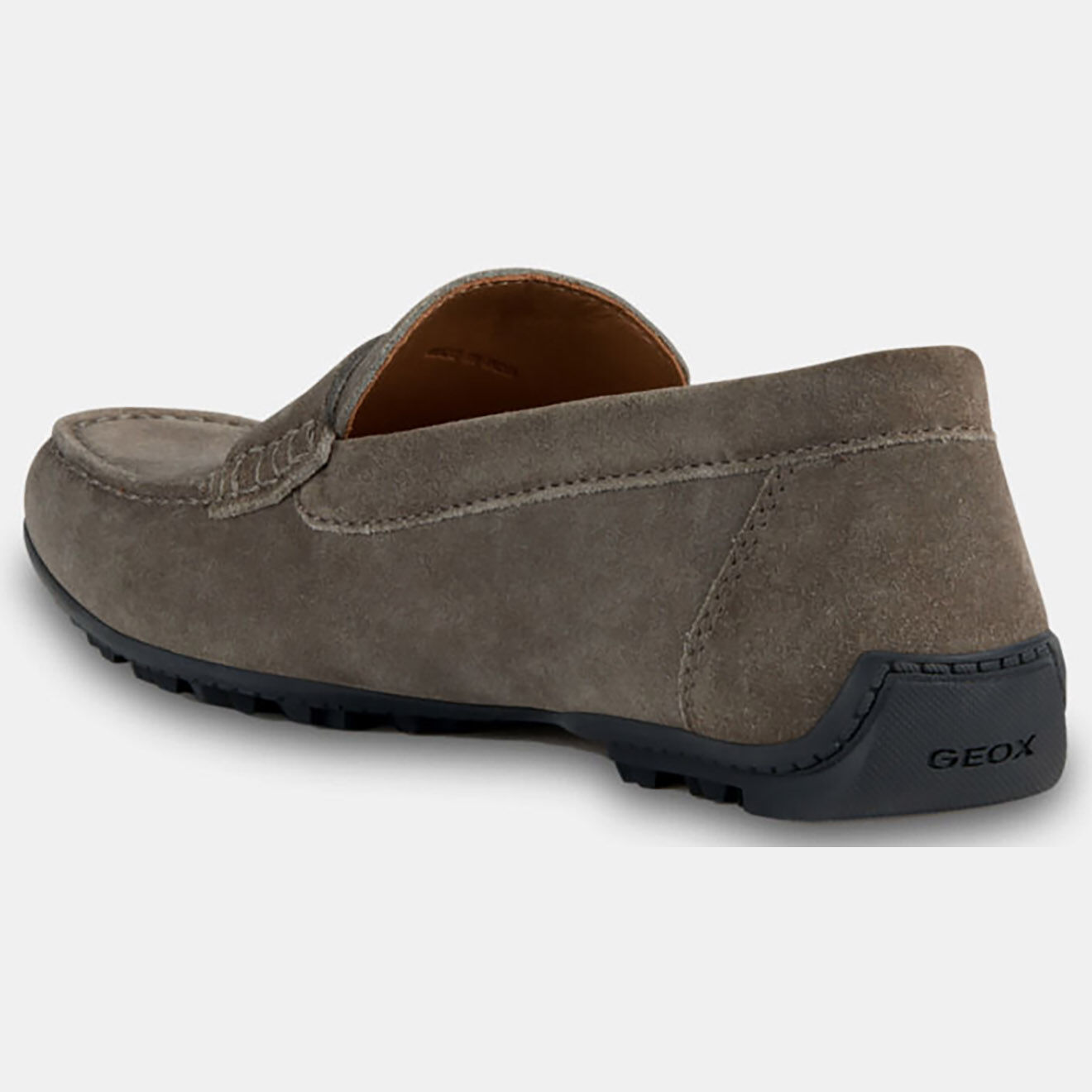 Geox Mocassins en Velours de Cuir Kosmopolis taupe