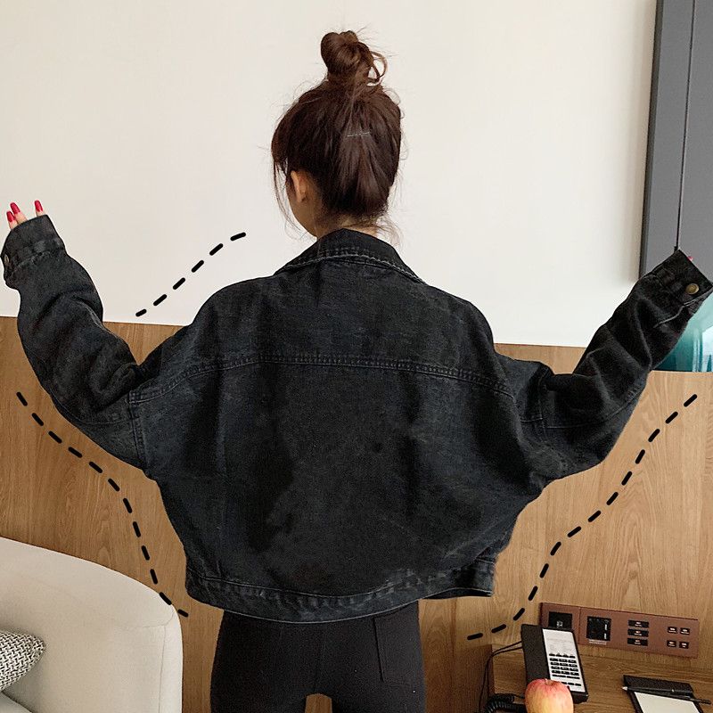 Miss Kekeli - Oversized cropped denim jack