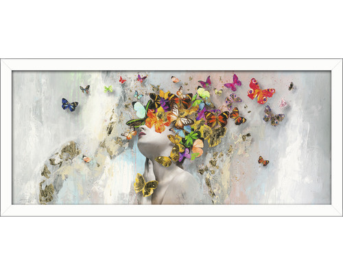 Ingelijste foto Vlinders 60x130 cm