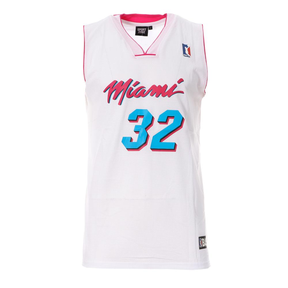 Sport Zone Miami Maillot de basket Blanc/Rose/Bleu Homme Sport Zone SEPL1004