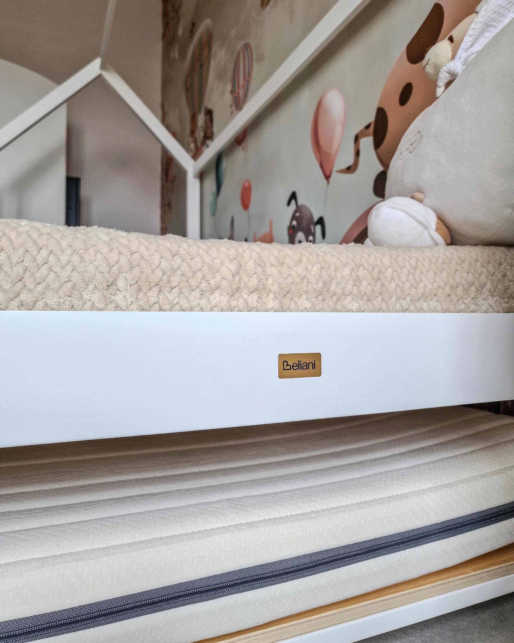 Kinderonderschuifbed Dennenhout CRILLON 90 x 200 cm Wit