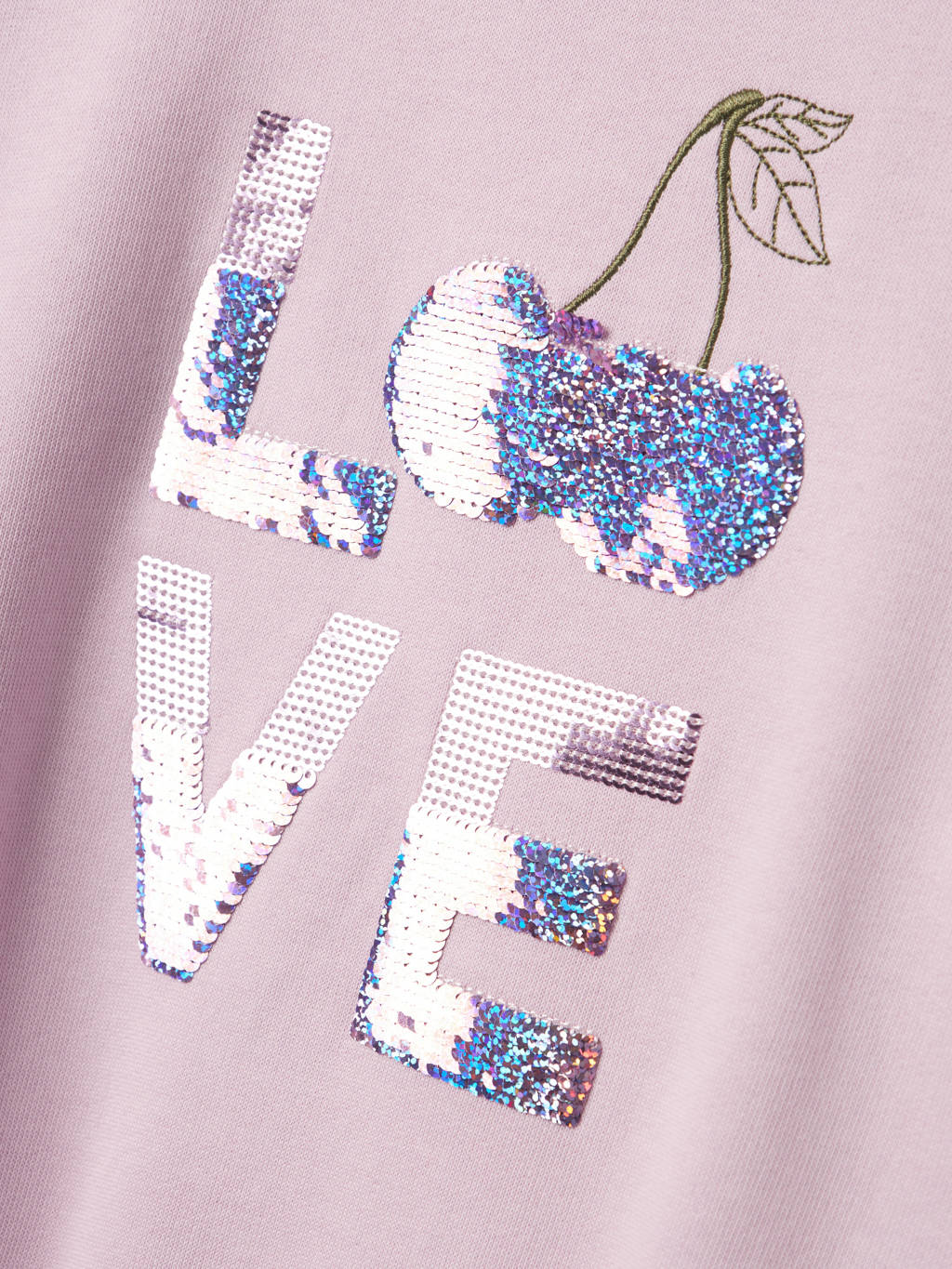 NAME IT sweater roze met pailletten