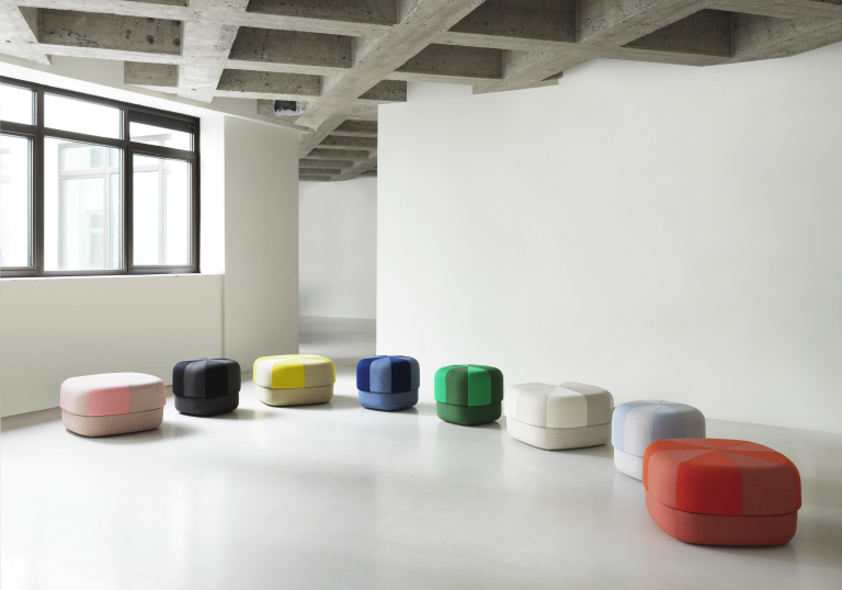 Normann Copenhagen Circus Duo poef small blauw