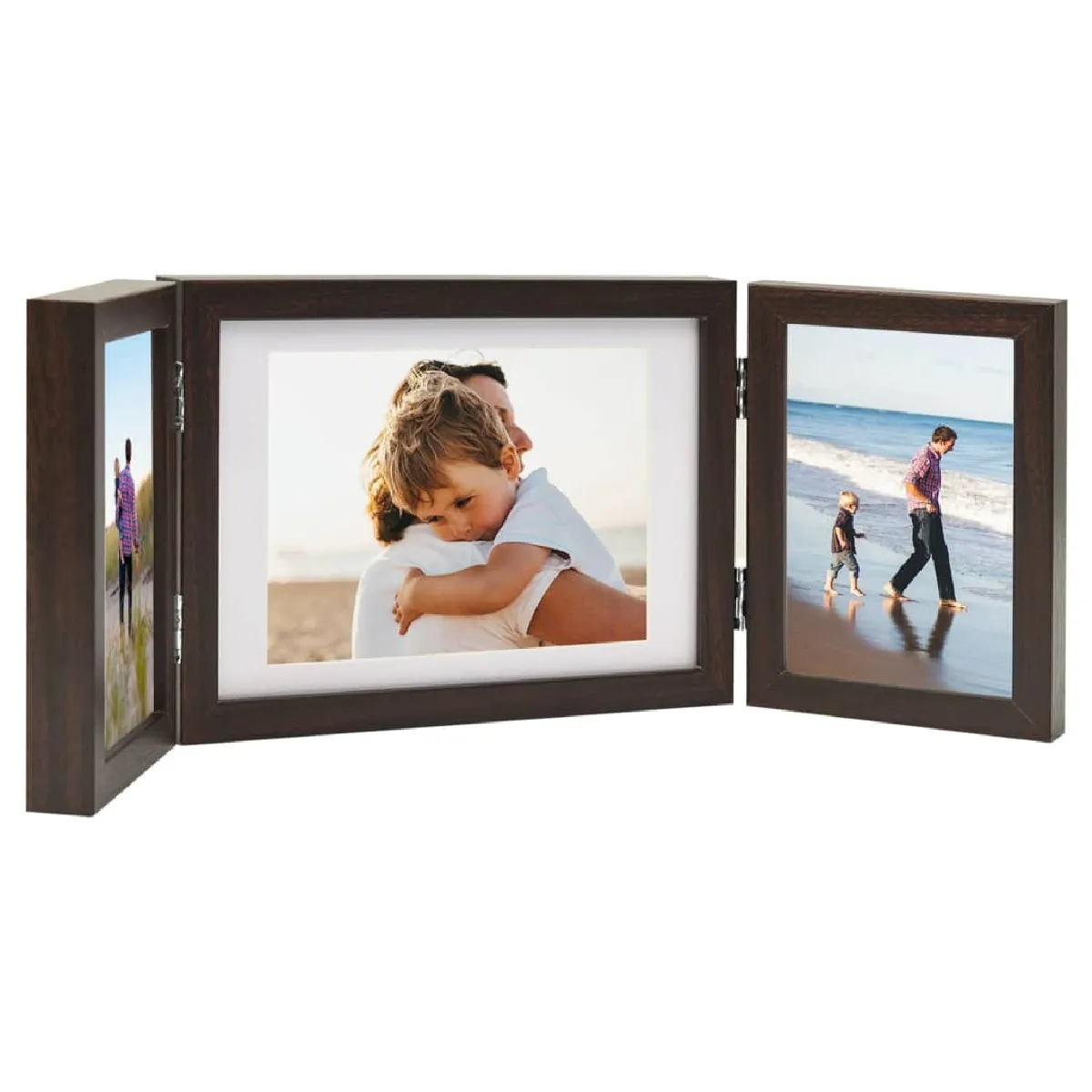 VidaXL Cadre photo dépliable Marron foncé