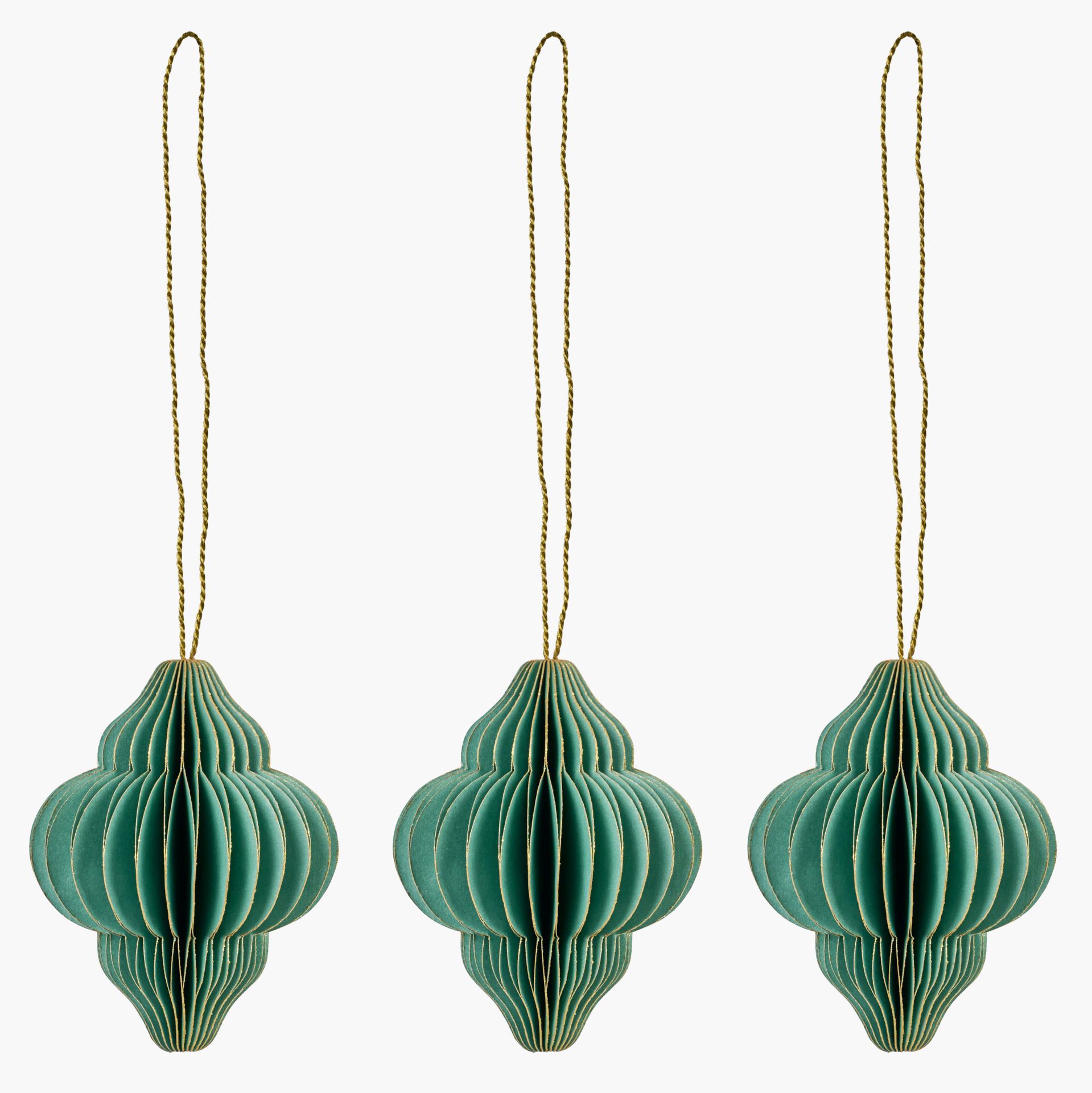 Juletrepynt lys grønn - 8 cm