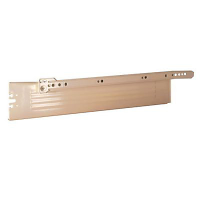 2 coulisses galet Diall beige L.400 mm