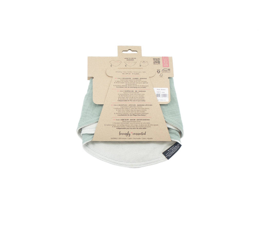 slab Bib 3-in-1 Pale Green - set van 2