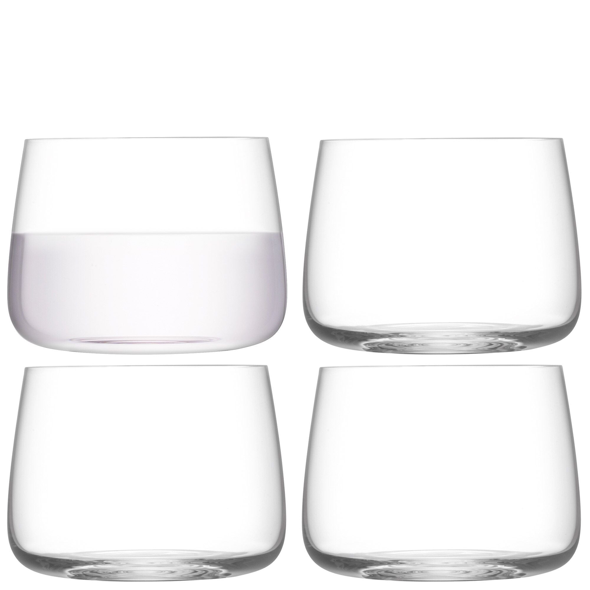 LSA METROPOLITAN Wasserglas-Set - Transparent / H: 7.3 cm