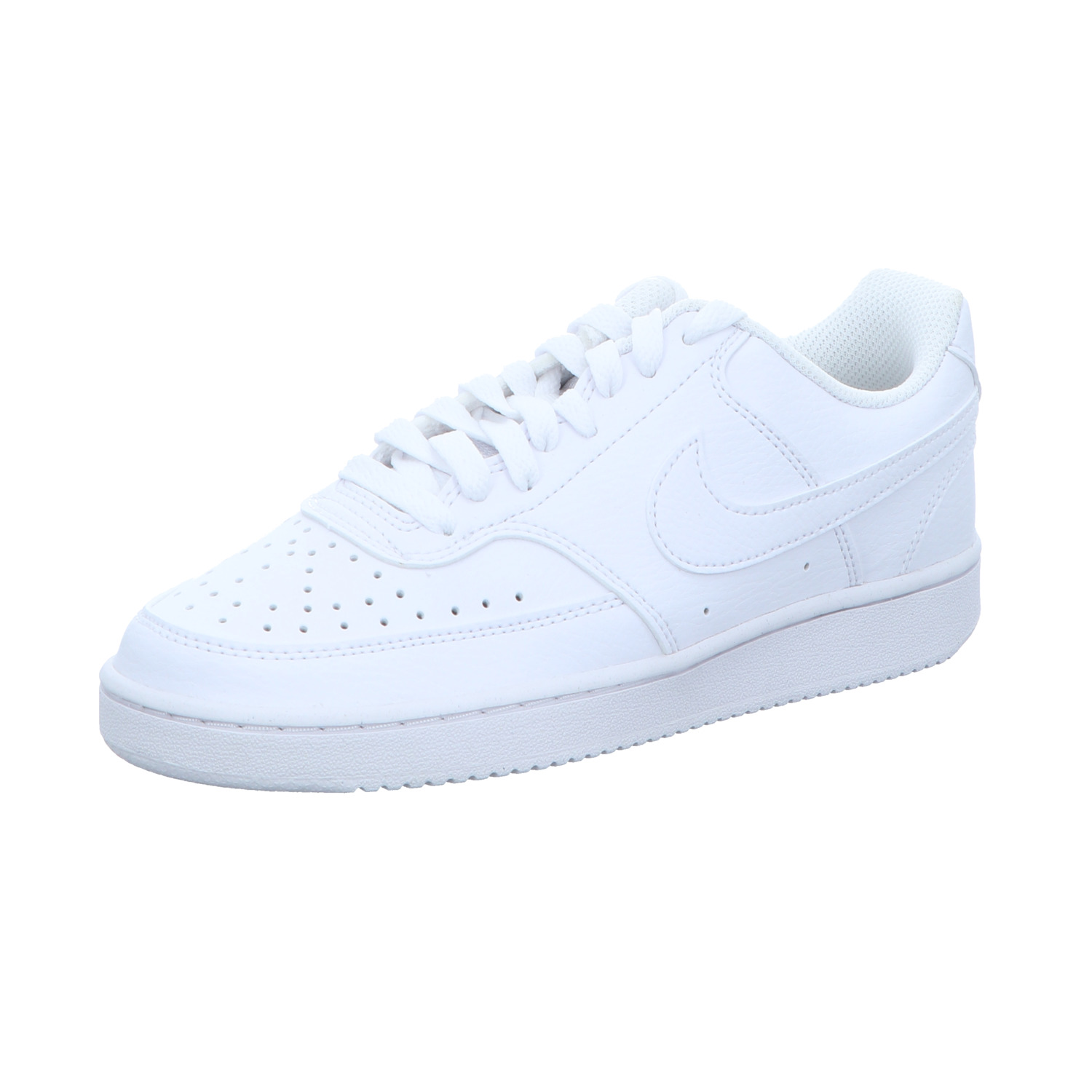 Nike Damen-Sneaker-Schnürhalbschuh Court Vision Low Next Nature Weiß