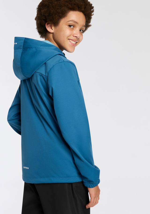 Icepeak Softshelljacke »KONAN JR« mit Kapuze für Kinder und Jugendliche, wasserabweisend, windabweisend