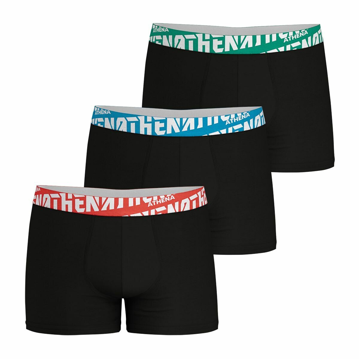 ATHENA<br>Conjunto de 3 cuecas boxer Easy Sport lisas