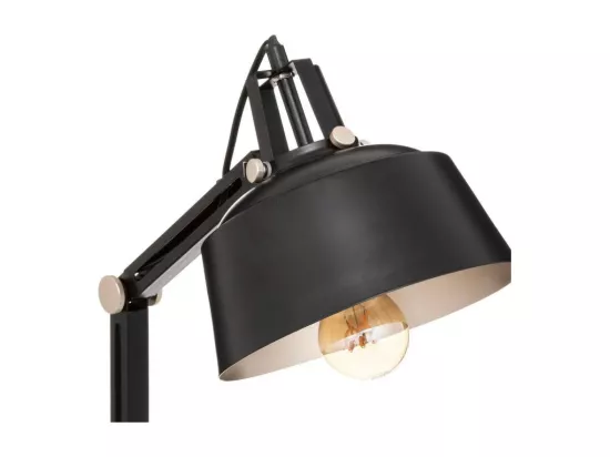 Lampe de bureau en Métal Noir H 55.8 cm Lampe style industriel