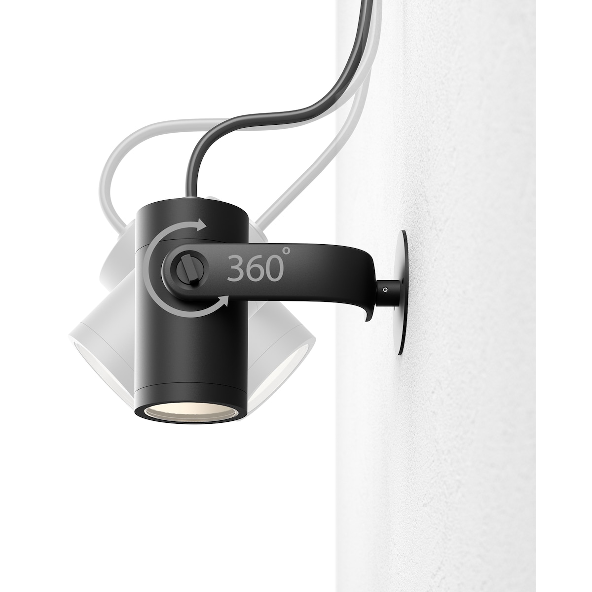 Philips Hue Lily utvidelse med pigg 1x8W (sort)