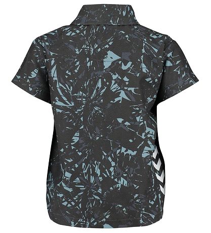 Hummel Bådeskjorte - UV50+ - HMLSaxo - Koksgr?/Lyseblå